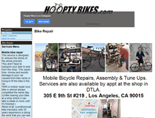 Tablet Screenshot of hooptybikes.com